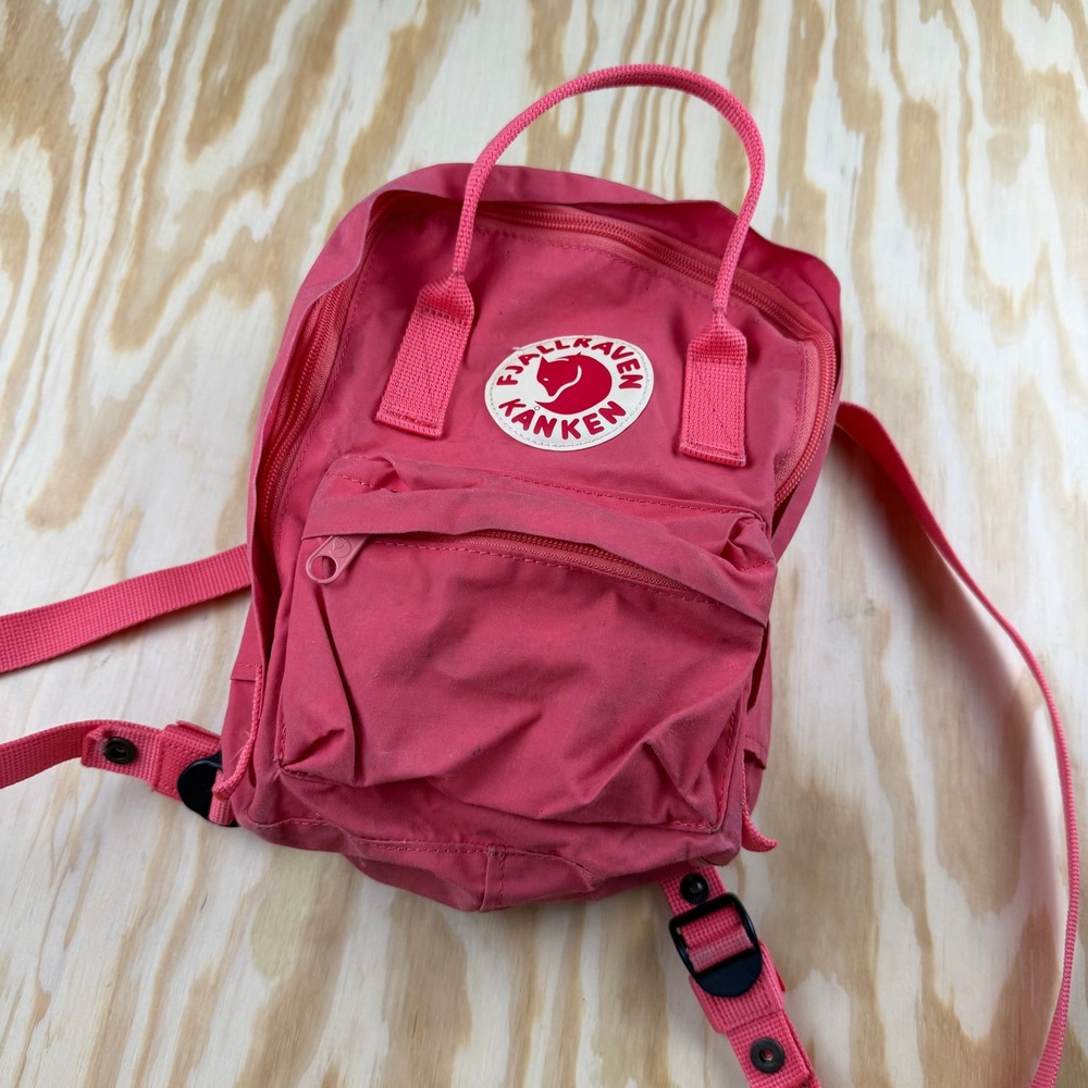 Fjallraven Kanken Mini Backpack Pink Everyday Bag Vinylon F Small Daypack